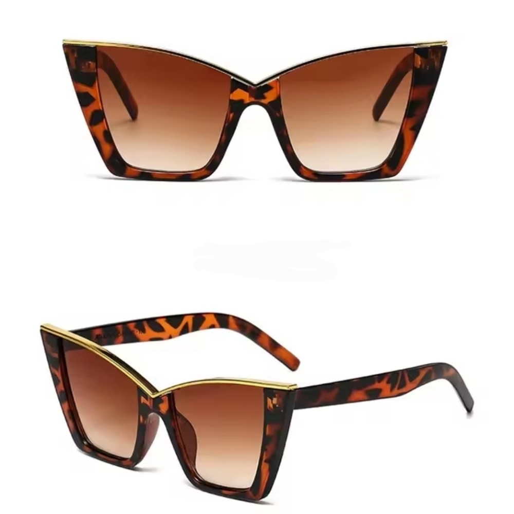 TORTOISE SHELL CATEYE SUNGLASSES